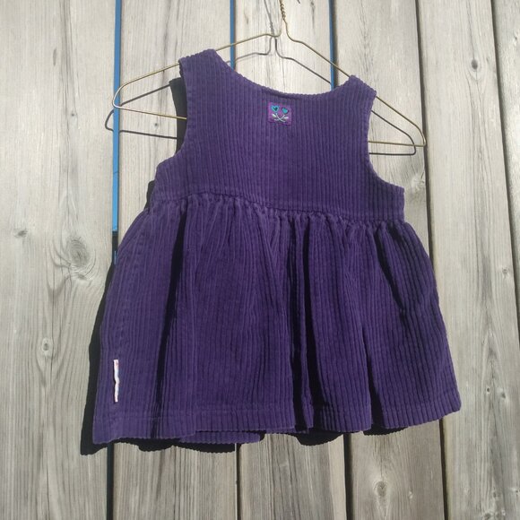 Vintage Baby Corduroy Dress PLEASE MUM Sleeveless Jumper - Picture 12 of 13